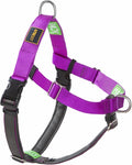 Freedom No Pull Dog Harness, Easy Walker, Front and Back Clips, Stop Pulling with 2 Stainless D-Rings, Sewn-in Instructions Tags for Easy Use, for Small Dogs Weight 25-35 lbs (Purple, Small)