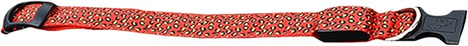 Petitebella Pet Supply Accessory Strength Leopard Xtracycle Buckle Dog Leash with LED Light (Small, Red)