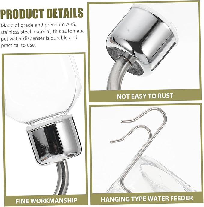 BESPORTBLE Automatic Pet Water Dispenser Leak-Resistant Hanging Water Bottle for Dogs Pet Supplies