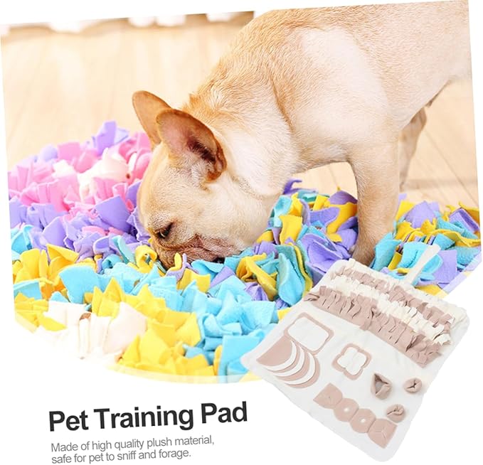 Pet Snuffle Mat for Dogs Interactive Foraging Feeding Blanket Removable Washable Nose Work Training Pad Great for Reducing Stress and Encouraging Play