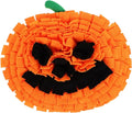 Dog Snuffle Mat Pumpkin Shape Sniffing Feeding Toy for Large Breeds Mental Reduces Stress Interactive Puzzle Mat for Dogs and Cats