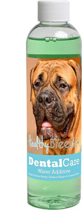 Healthy Breeds Dog Dental Care Water Additive for Bullmastiff - Helps Freshen Breath, Reduce Plaque & Control Tartar - Mint Flavor - 8 oz