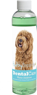 Healthy Breeds Dog Dental Care Water Additive for Labradoodle - Helps Freshen Breath, Reduce Plaque & Control Tartar - Mint Flavor - 8 oz