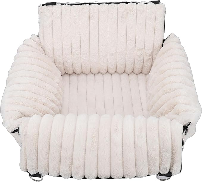 Dog Car Seat for Small Dogs, Detachable Washable Booster Seat, Foldabble Semi Enclosed Design Pet Car Travel Bed, Pet Carseat Puppy Travel Carrier