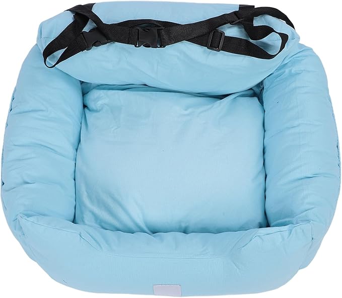 Fockety Dog Car Seat, Washable Breathable Dog Booster Car Seat Pet Booster Seat with Secure Straps, Pet Car Seat Portable Pet Travel Carrier for Small Medium Cats