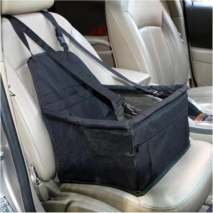 Pet Car Seat Waterproof Foldable Travel Pet Dog Seat Cat Dog Travel Bag Pet Car Ride Supplies(Blue)