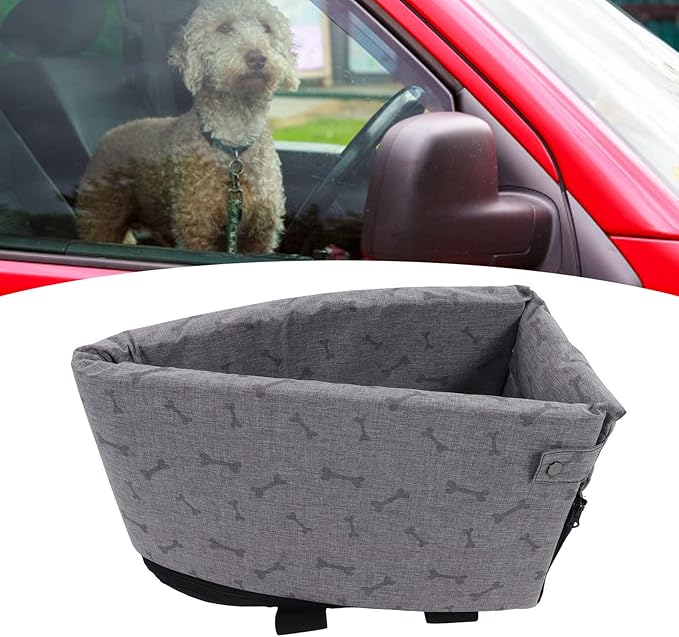 Small Dog Car Seat, Soft Washable Pet Car Seat, Puppy Portable Pet Car Seat for Small Pets, Dog Cat Seat with Safety Tethers, Travel Bed for Dogs Cats