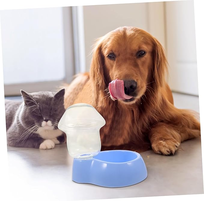 Dog Water Dispenser Automatic Pet Feeding Large Bowl Slow Feeder Pet Drinking Fountain