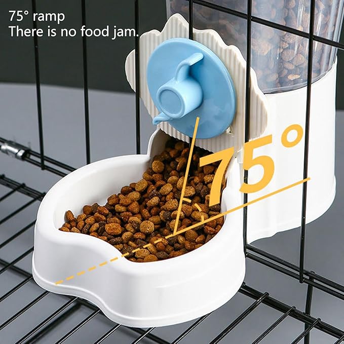 Automatic Pet Water Dispenser Food Feeder Leakproof Waterer Bowl with Easy Installation Screw Designs for Cage Use Pet Water Bowl
