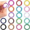 Spring O Rings,Round Spring Snap Keyring, Metal Carabiner Clips for Keychain Handbag Purse Dog