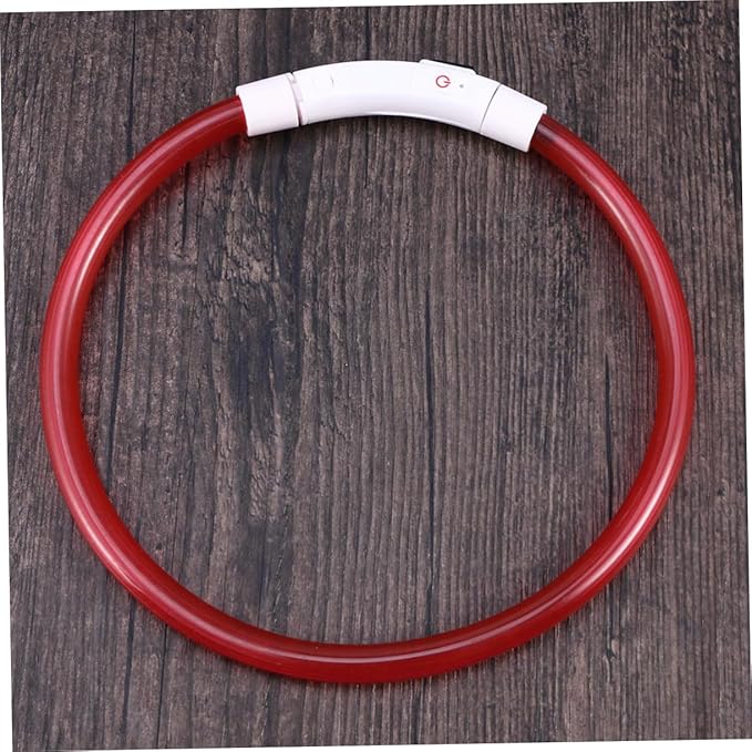 HANABASS Led Glowing Pet Dog Collar USB Rechargeable Dog -Saving Design for Night Visibility