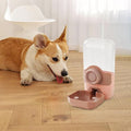 Hanging Cage Automatic Small Pet Food Bowl Water Bottle Dispenser, Auto Pet Feeder and Waterer Set, Suitable for Small Dogs, Cats, Kittens, Puppies, Rabbits, Chinchillas(900ML) (Red)