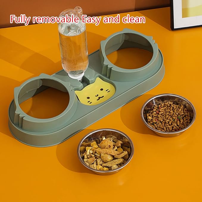 Pet Feeding Bowl Dog Food Small Dogs Food Large Capacity Anti-Skid Feeding Dispenser Kitten Feeder Pet Supplies for Small Dogs Treats