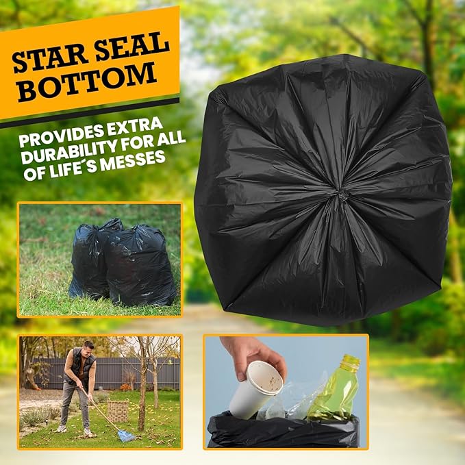 ALAGPRO® 50 Premium Dog Waste Station Can Liners -1 Roll of 50 bags - Standard Size 26" W x 33" L (10-13 gallons) - Heavy Duty Pet Poop Trash Can Bags, 40% Thicker than Competitors Bags (1.1 mil)