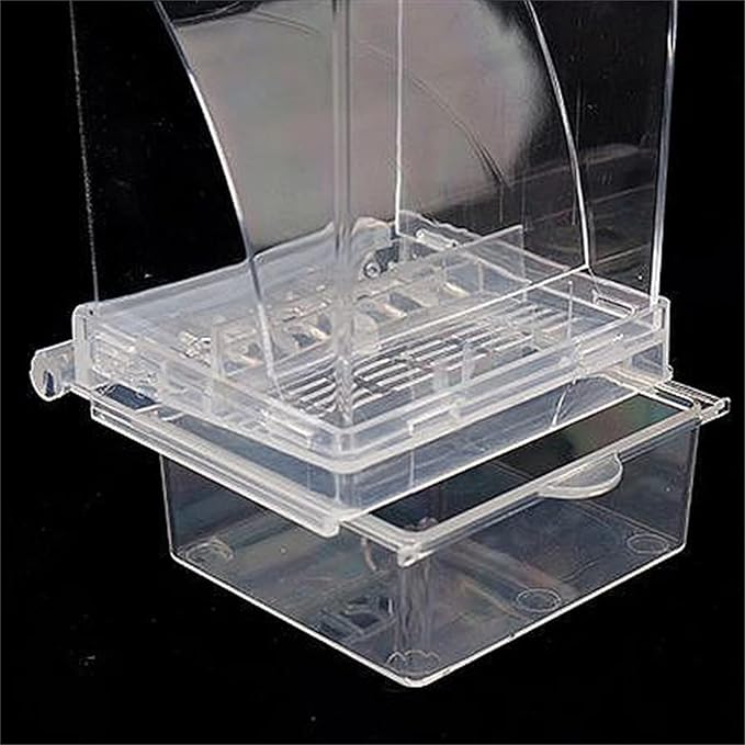Automatic Pet Feeder, Automatic Dry Food Dispenser Bird Feeder, for Pet Feeder, Cats, Large Dogs(Transparent)