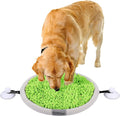 Snuffle Mat for Dogs: Washable with Suction Cups Food Feeding Foraging Mat for Large Small Breed Puppies Green (16.5inch)