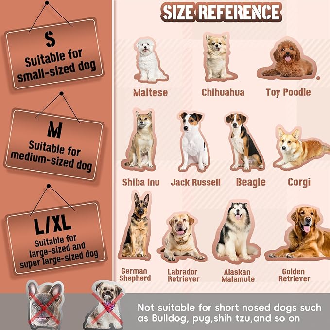 Dog Muzzle, Basket Air Muzzles for Large Sized Dogs Anti Chewing, Breathable Adjustable Muzzle for Labrador/Golden Retriever German Shepherd, etc, Suit for Grooming Vet Visits Allows Panting Drinking