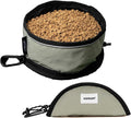 Dog Collapsible Water Bowl Light Pet Food Bowls for Travel Portable Outdoor Dog Dish 1000ml Large Capacity Cat Bowl with Clasp for Camping Walking (Green)