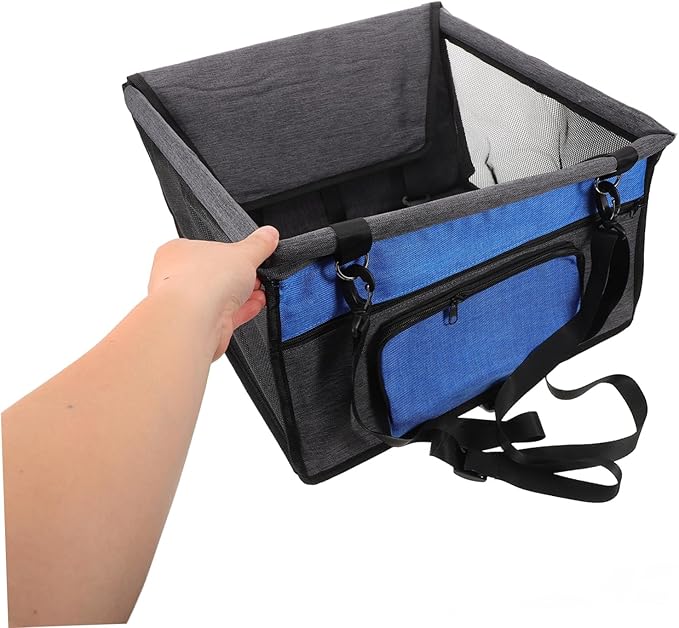 GALPADA Portable Pet Dog Seat Cover Breathable Car Seat Protector for Dogs Easy to Install Travel Cushion Storage Pockets for Cars and Suvs