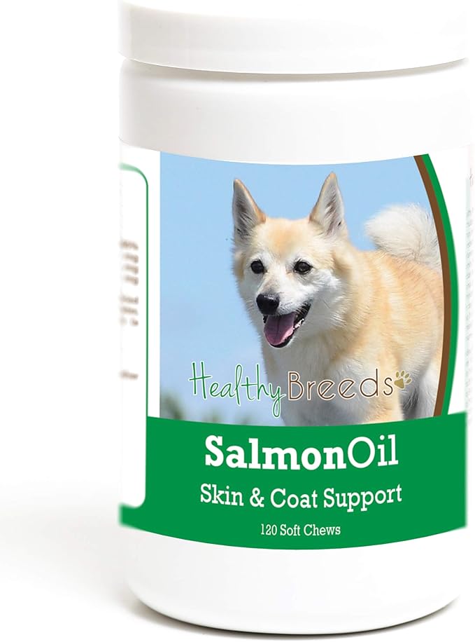 Healthy Breeds Norwegian Buhund Salmon Oil Soft Chews 120 Count