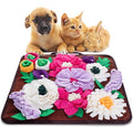 Snuffle Mat for Dogs,Dog Feeding Mat Sniff Mat Interactive Dog Puzzle Mat for Training and Stress Relief Encourages Natural Foraging Skills (Coffee)