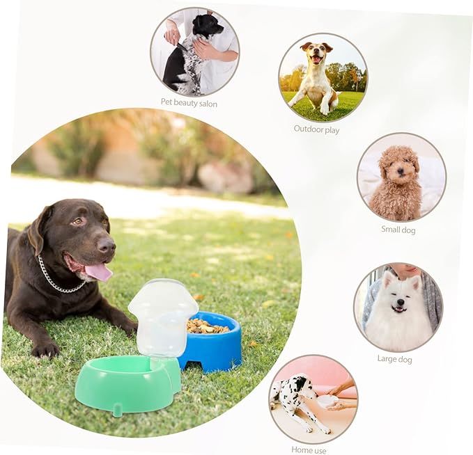 BESPORTBLE Automatic Pet Water Dispenser Transparent Water Feeder for Dogs and Cats Durable Plastic Drinking Bowl Compact and Easy to Clean for Home Travel