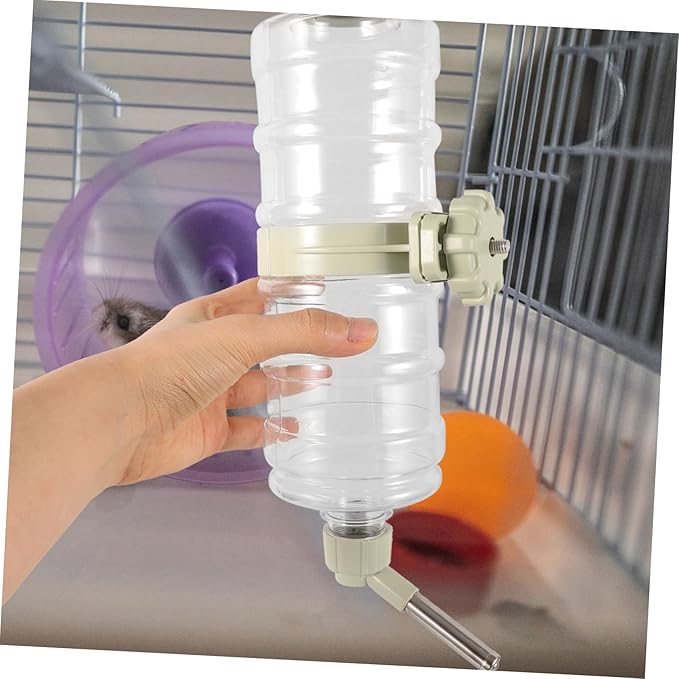 Garneck Cat Water Dispenser Pet Water Bottle Automatic Waterer for Dogs and Cats Hanging Feeder Leak