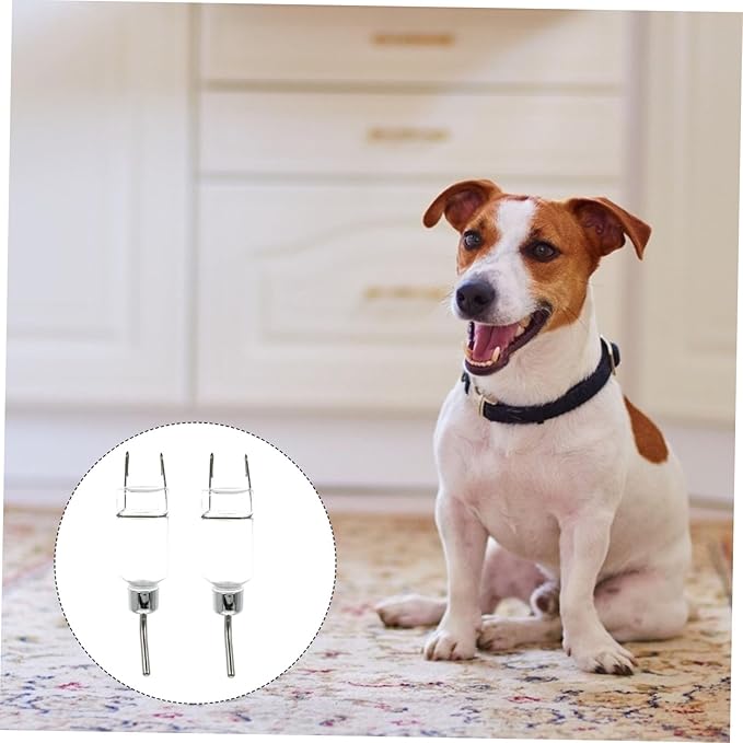 VANZACK 2 Pcs Hanging Automatic Pet Water Dispenser Capacity Water Feeder for Cats Dogs Leakproof Easy to Install Pet Drinking Fountain Supplies