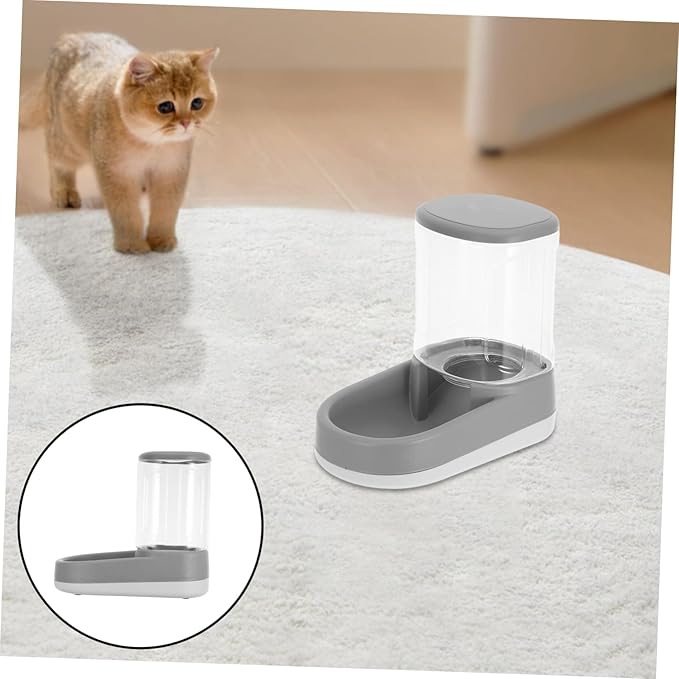 Automatic Pet Feeder and Water Dispenser Capacity Dog and Cat Food Storage with Portions and Minimal Noise Operation for Healthy Eating Habits