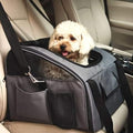 Pet Car Booster Seat Carrier Portable Travel Bag,Cat Small Dog Pet Puppy Travel Cage with Carry Straps,Collapsible Puppy Carrier Seat for Small Medium Pets Up to 22Bls