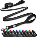 Black Rhino Heavy Duty Dog Leash - 6ft Long Leash for Medium and Large Dogs - Dual Handle Training Lead with Padded Grip, Bag, Reflective Stitching, and Weather Resistant