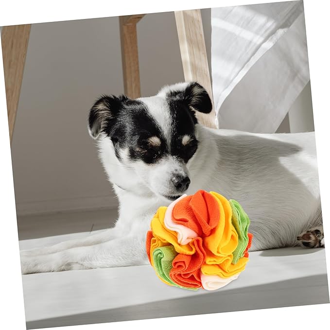 Garneck Upgraded Dog Sniffing Ball Interactive Training Toy for Dogs Slow Eating Ball Nose Work PET Toy for Puppies