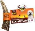 Tibetan Elk Antler for Dogs, Grade-A, 7"+ Premium Antler Chews, Naturally shed Healthy & Longer Lasting Aggressive chewers, USA Product (Whole)