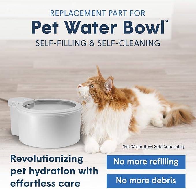 Always Full® Wall Unit Carbon Block Replacement Cartridges for Pet Feeder, Water Filtration for Your Auto Fill Cat or Dog Water Bowl, Cleaner, Better Taste, 100 Gallon, 4-Month Lifespan, 2 Pack