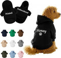 Personalized Dog Hoodie with Name, or Embroidered Puppy Sweater, Warm Winter Pet Sweatshirt, Cute Outfit for Small Dogs, Gift for Dog Lovers 3