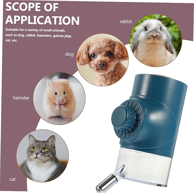 Pet Water Dispenser Bottle for Dogs and Cats Automatic Hanging Water Feeder Non- Design for Pet Cage Easy to Install for Animals