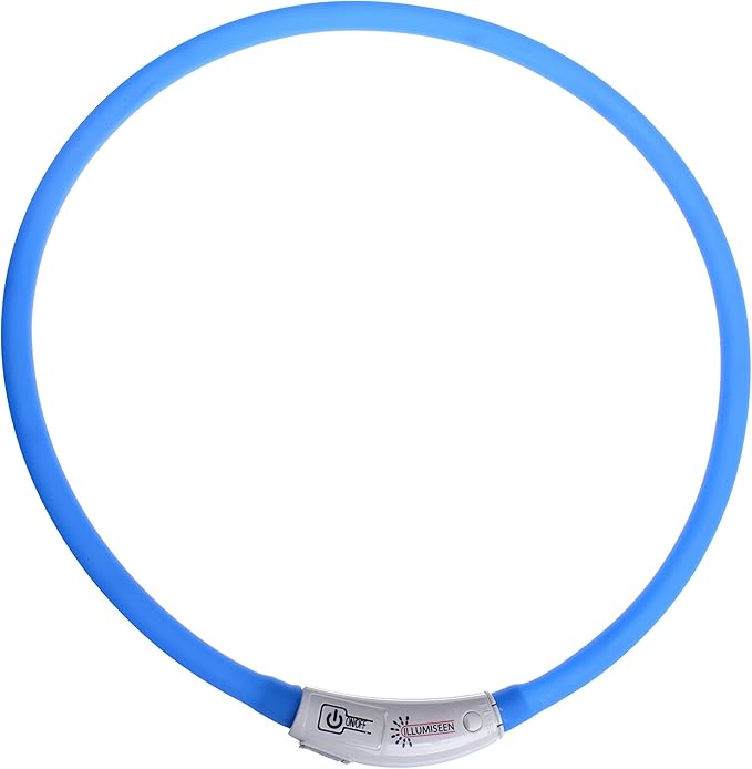 LED Dog Necklace Collar - USB Rechargeable Loop - Available in 6 Colors - Makes Your Dog Visible, Safe & Seen