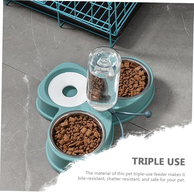 Multi-Function Automatic Pet Feeder Water Dispenser Dual Bowl Design for Cats and Dogs Convenient for Busy Pet Owners Easy to Bowls Capacity