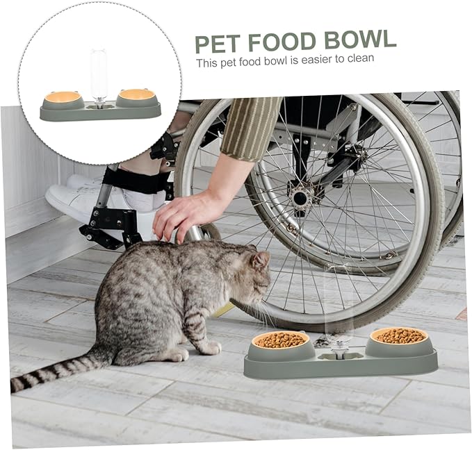 Happyyami Dog Automatic Water Dispenser Dog Food Container Pet Food Dispenser Bowl Random Style