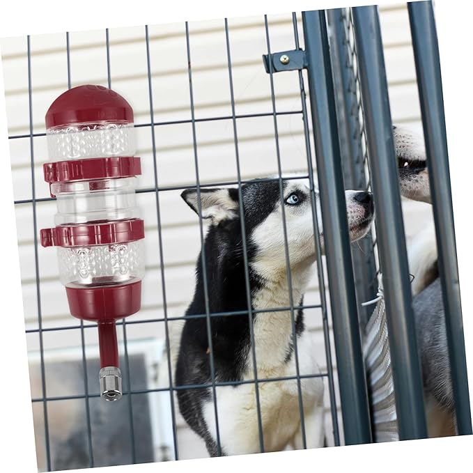 VANZACK 4pcs Pet Water Dispenser for Dogs and Cats Automatic Hanging Feeder Easy to Install for Cages Prevents Spills and Keeps Pets Hydrated