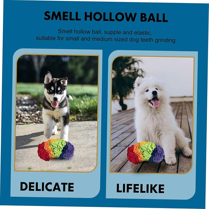 HANABASS Portable Dog Snuffle Mat Colorful Foraging Toy for Puppies Interactive Feeding Puzzle Engaging and Durable Design for Mental Stimulation and Boredom Relief