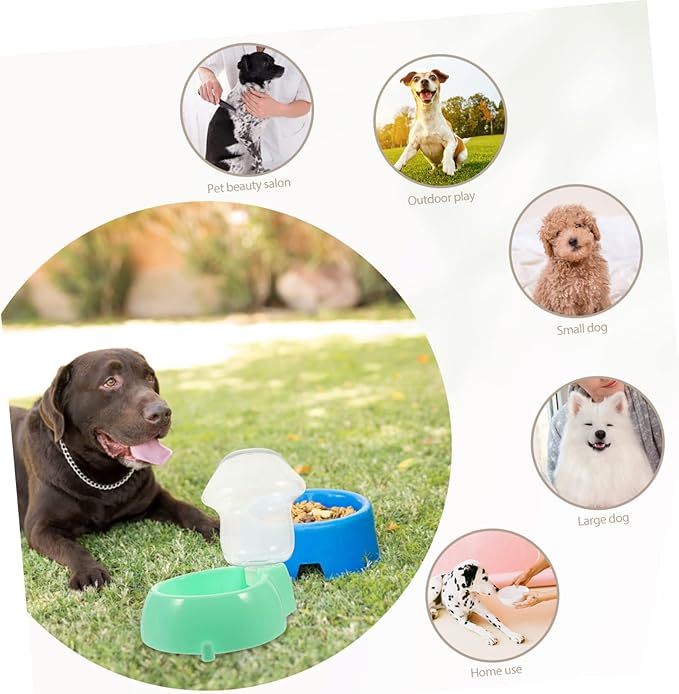 Sosoport 1set Automatic Pet Water Dispenser Transparent Capacity Drinking Bowl for Cats and Dogs Plastic Water Feeder for Convenient Hydration for Indoor and Outdoor Use