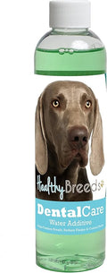 Healthy Breeds Dog Dental Care Water Additive for Weimaraner - Helps Freshen Breath, Reduce Plaque & Control Tartar - Mint Flavor - 8 oz