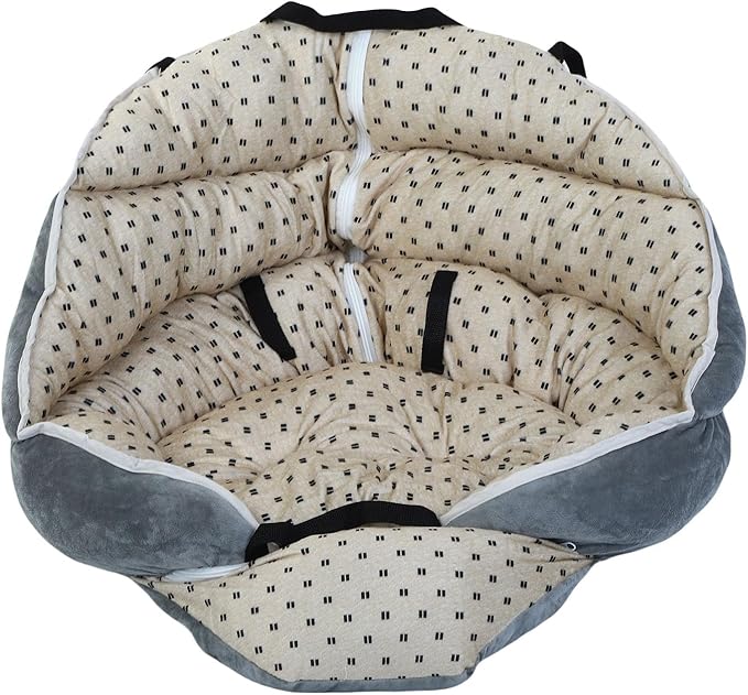 HEEPDD Dog Car Seat, & Car Seats Travel Carrier Bed with PP Cotton Material for Small Dogs and Cats, Camping Outdoor Adventures, Portable Lightweight Pet