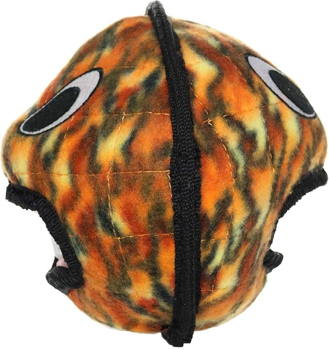 TUFFY® - World's Tuffest Soft Dog Toy - Alien - Multiple Layers. Made Durable, Strong & Tough. Interactive Play (Tug, Toss & Fetch). Machine Washable & Floats. (Ball Fire, Large 2 Pack)