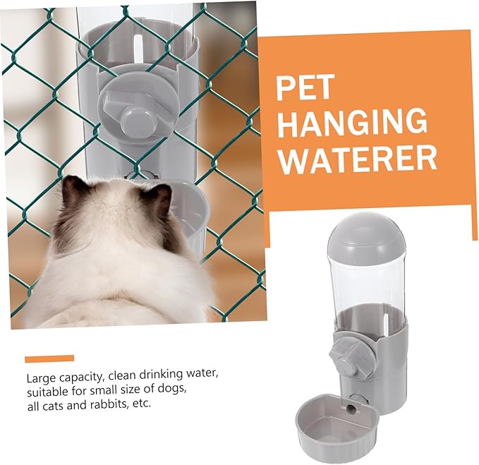 Automatic Dog Waterer Pet Water Feeder Hanging Water Holder for Cats and Dogs Material Easy Install