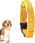 Pet Collar, Dog Training Collar with Night Visibility, 3 Flashing Modes, Rainproof Rechargeable Pet Collar, 500mah Battery, Adjustable Dog Light Collar, Waterproof Dog Collar for Large Dogs