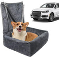 Plush Dog Car Seat for Dogs & Cats, Comfortable Pet Car Seat with 2 Side Pockets, Washable Pet Seats for Vehicle RV SUV Truck Front and Backseat Travel Road Trip Outdoor Commuting