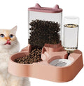 Automatic Cat Feeder - 2 in 1 Cat Automatic Feeder | 2.3L Cat Feeder and Water Dispenser | Anti-Tip Cat Food Dispenser Automatic | Automatic Dog Food Bowl Large Capacity Automatic Pet Feeder