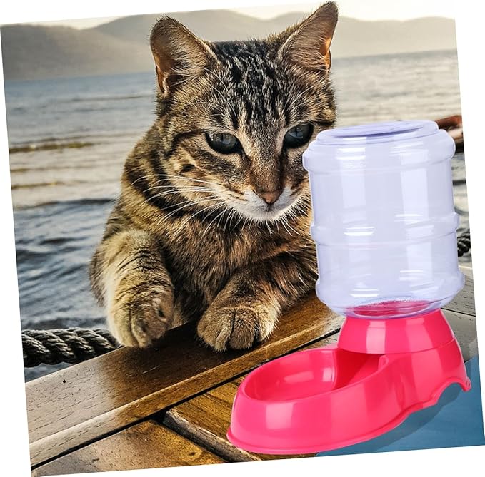 Happyyami Automatic PET Feeder 3.5L Food Bowl and Water Dispenser for Cats and Dogs Random Color Timed Portion Control Easy Clean